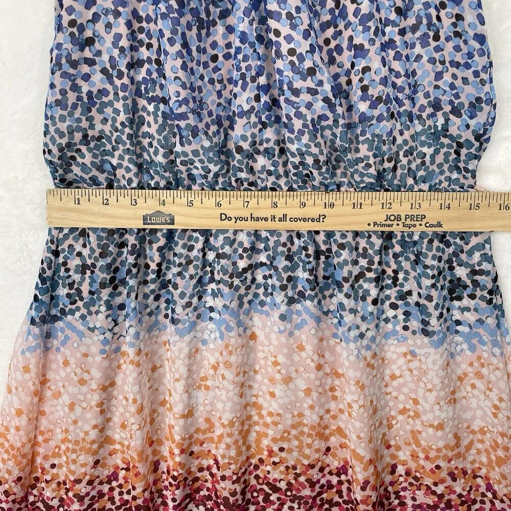 Donna Ricco Maxi Dress Womens Size 8 Sleeveless Lined Multicolor Boho - Picture 11 of 14